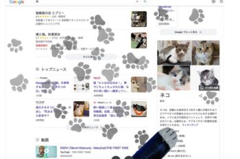 Google「猫」検索ボタン