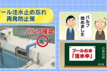 プールの栓締め忘れ・・・