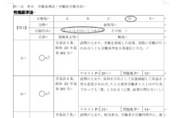 2025社労士試験　解答解説終了（労基安衛）