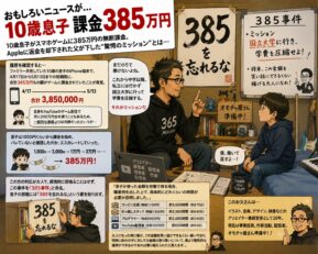 おもしろいニュースが…10歳息子課金385万円