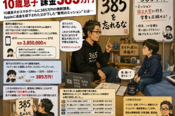 おもしろいニュースが…10歳息子課金385万円