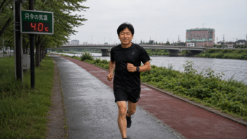 40℃の中のラン
