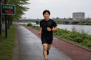 40℃の中のラン