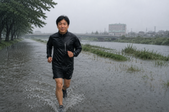 土日雨のラン