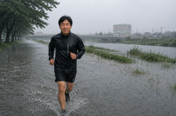 土日雨のラン