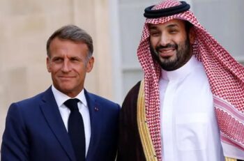マクロンとサウジ皇太子