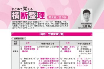 月刊社労士受験へ寄稿：横断整理